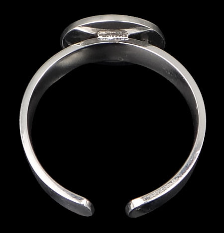 Ring Cuff Shank, Stainless Steel with 12mm plate for glueing, 10pc