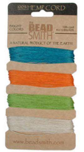 Hemp Cord for Beading by The Beadsmith - New Colours Added