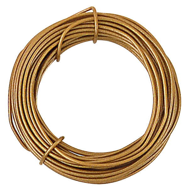 Fun Wire 22 Gauge Plastic Coated Copper Wire, Icy Gold 15 Feet/Pkg