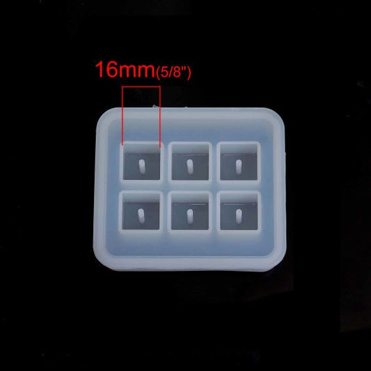 Resin Jewellery Mold for Making Square 16mm Beads