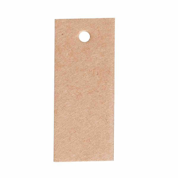 Kraft Brown Paper Label Tags Rectangle Brown 48mm(1 7/8") x 20mm( 6/8"), 50 PCs
