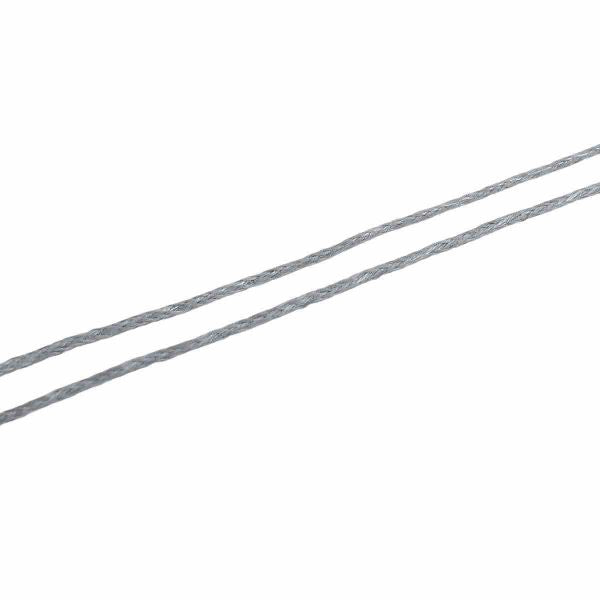 Waxed Cotton Cord, Grey 1mm, approx 100 yards