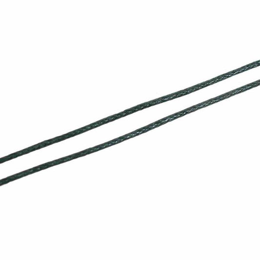 Waxed Cotton Cord, Dark Green 1mm, approx 100 yards