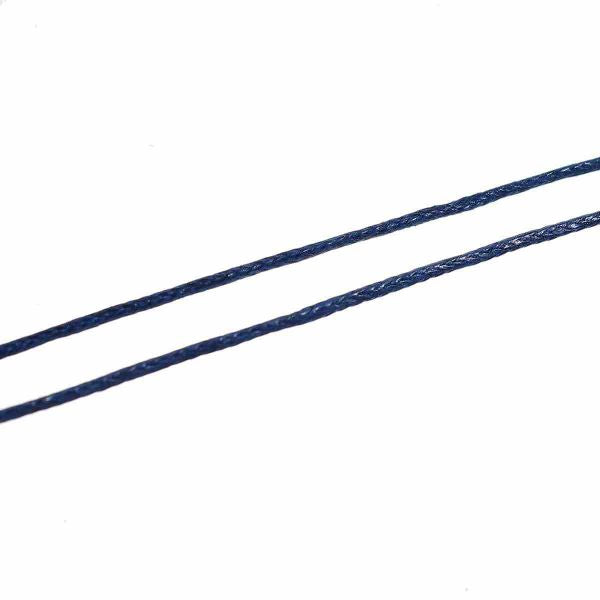 Waxed Cotton Cord, Dark blue, 1mm, approx 100 yards