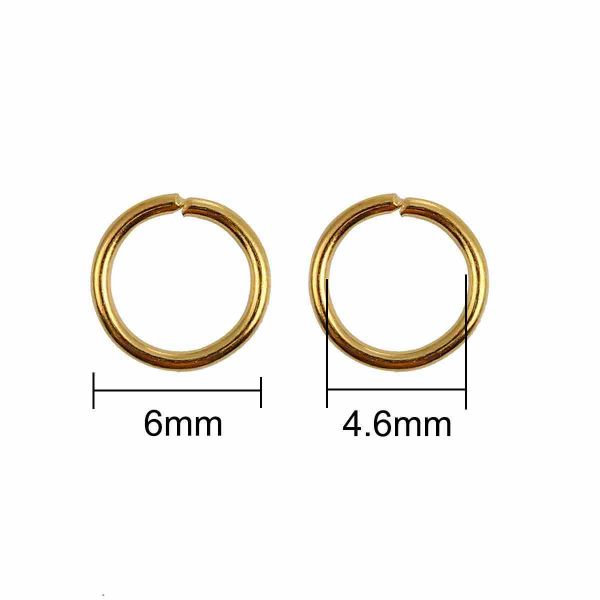 Jump Ring Kits, Mixed Opened 6mm, (1800pcs) comes with container