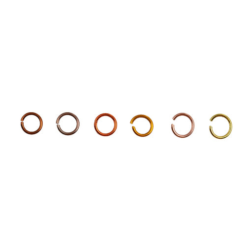 Jump Ring Kits, Aluminum, Mixed Opened 6mm, Desert(1080pcs)