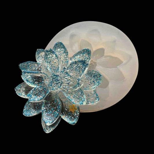 Resin Jewellery Mould, Flower, 43mm, 2pcs