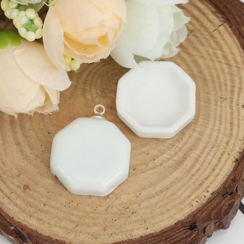 Ceramic Frame Settings 23x19mm, 1pc - Polygon