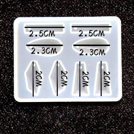 Resin Jewellery Mould, Mixed Shapes, 1pc Style 5