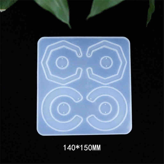 Resin Jewellery Mould, Geometric Earrings, 1pc