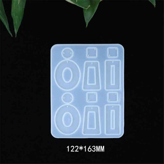 Resin Jewellery Mould, Geometric Earrings, 1pc Style 2