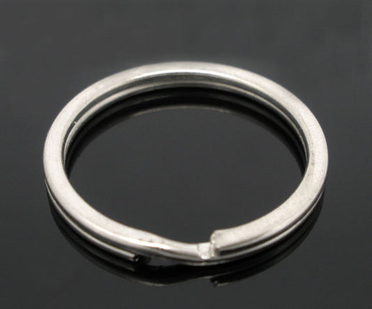Split Rings, Antique Silver, 25x1.7mm, 20pcs