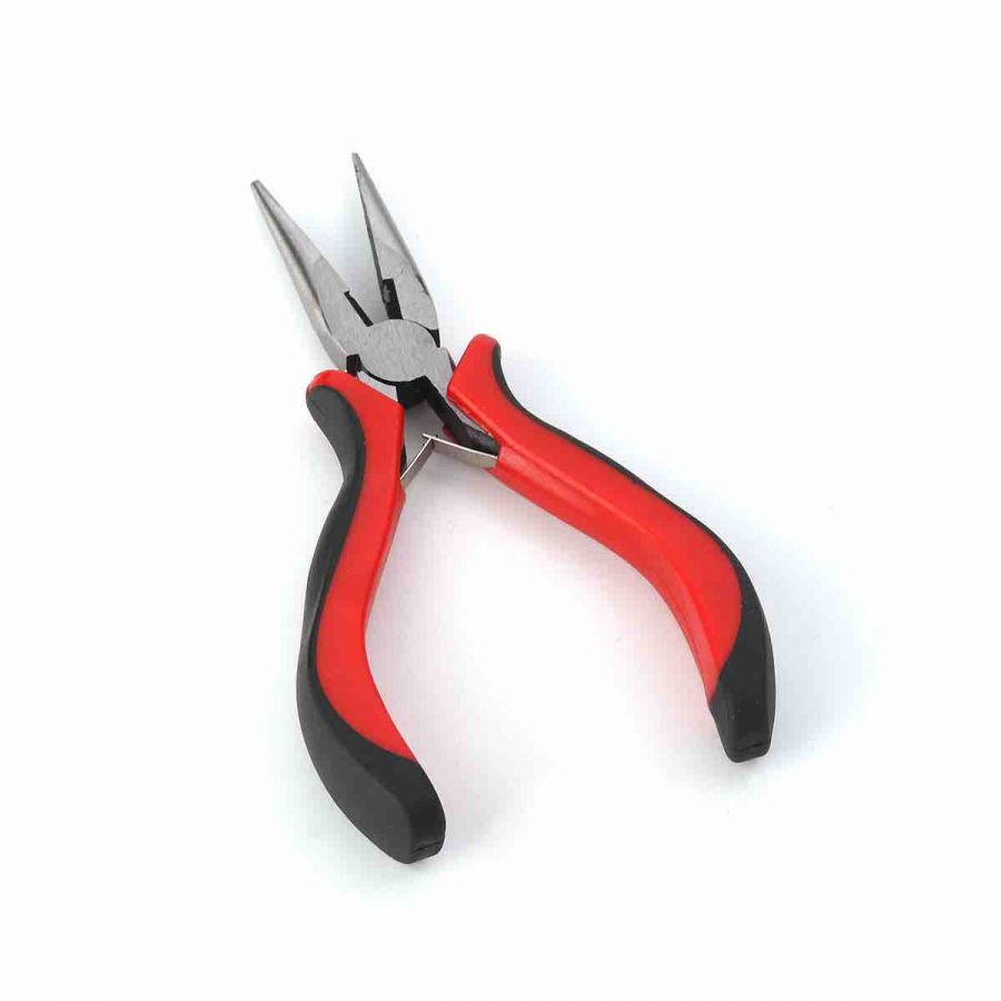 Flat Nose Plier - Red Ergo Handle 13.5cm. 1pc