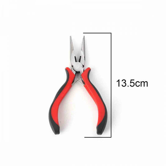 Flat Nose Plier - Red Ergo Handle 13.5cm. 1pc