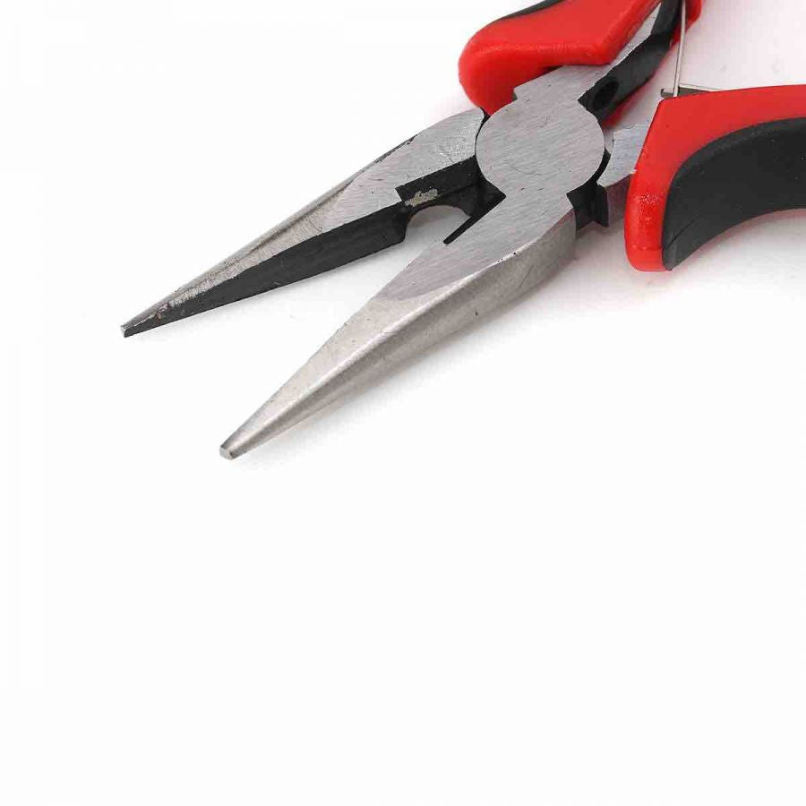 Flat Nose Plier - Red Ergo Handle 13.5cm. 1pc