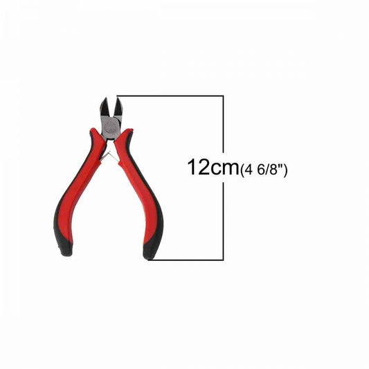 Side Cutter Plier - Red Ergo Handle 13.5cm. 1pc