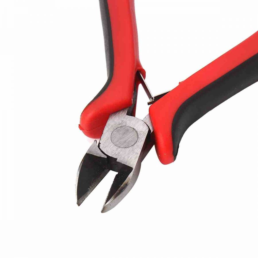 Side Cutter Plier - Red Ergo Handle 13.5cm. 1pc
