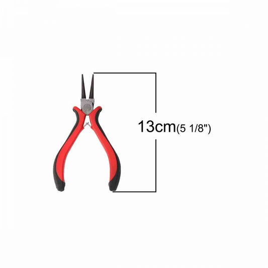 Round Nose Plier - Red Ergo Handle 13.5cm. 1pc