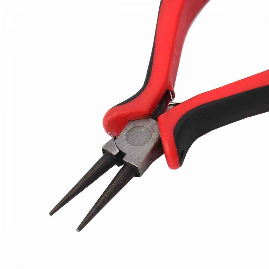 Round Nose Plier - Red Ergo Handle 13.5cm. 1pc