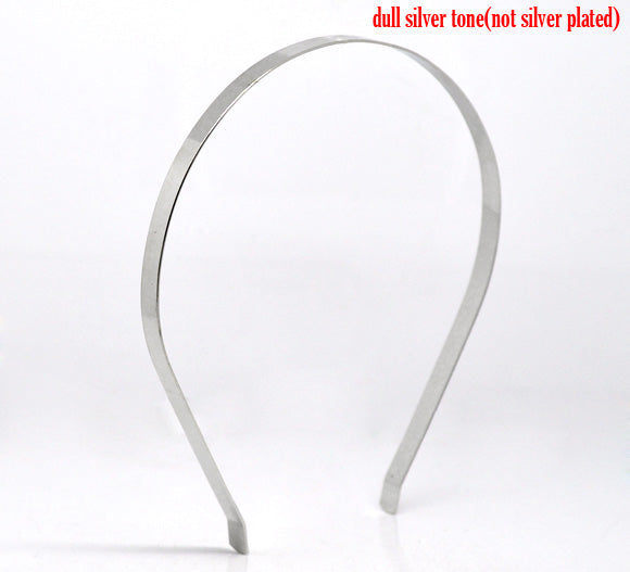 Antique Silver Headband, 14.5cm x 13.5cm, 7mm 10pcs
