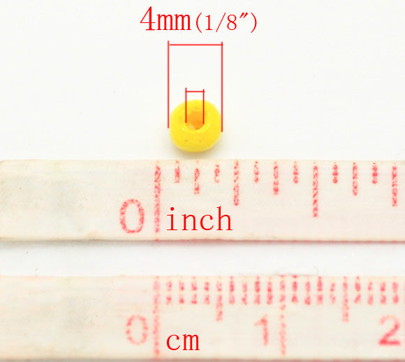 Wooden Beads Round, 04x3mm, Mixed, 3000pcs