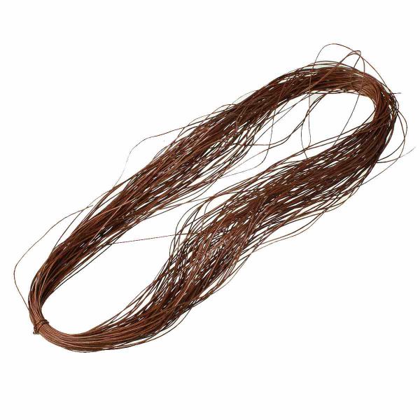 Waxed Cotton Cord, Dark Coffee, 1mm, 80 metres