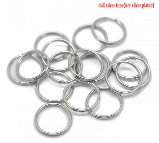 Split Rings, Antique Silver, 16mm, 200pcs