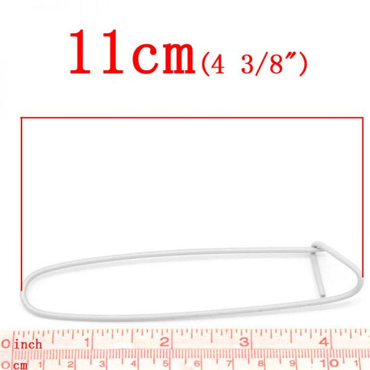 Gray Safety Pin Brooches 11cm x 2cm,10PCs