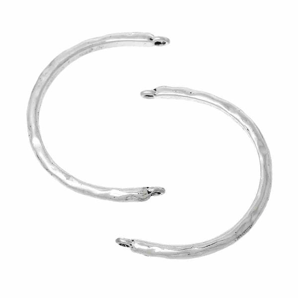 Antique Silver U Shaped Connectors, 5.3cm x 4.1cm 10pcs