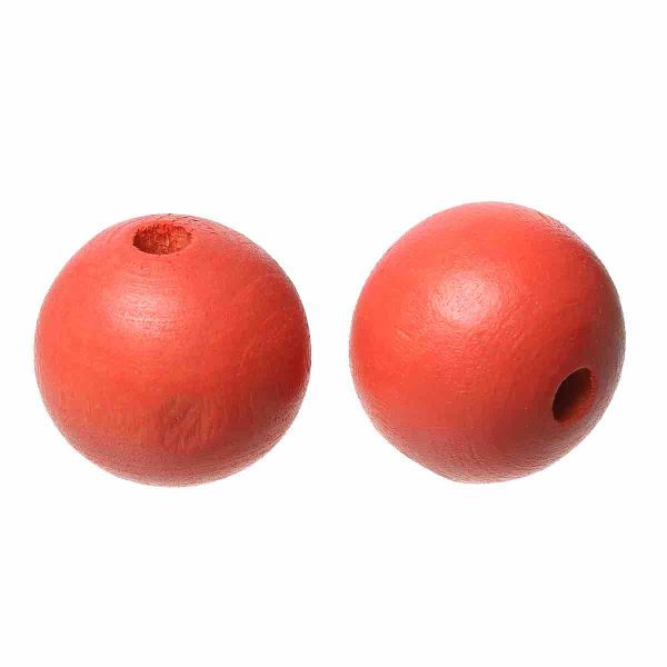 Wooden Beads Round, 35mm, Watermelon, 5pcs