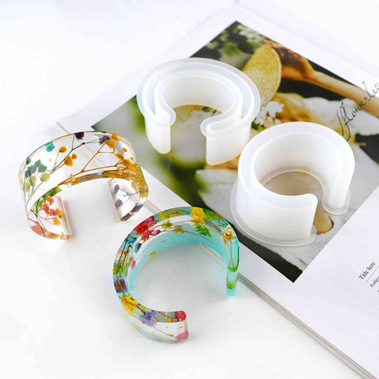 Resin Jewellery Mould, Bracelet Cuff, 1pc