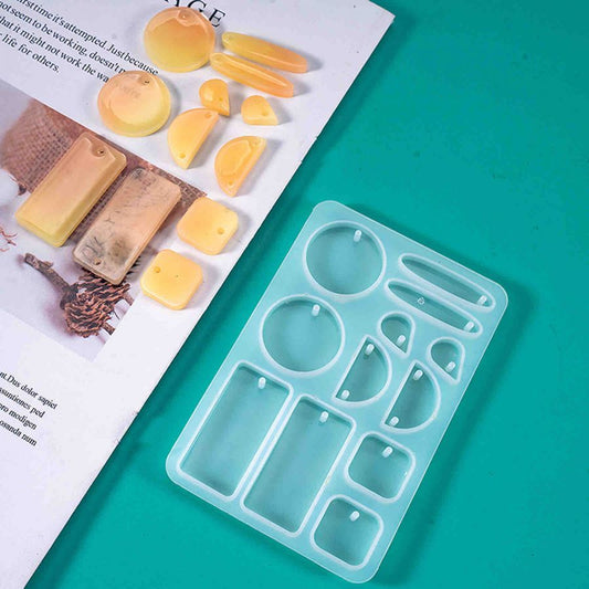 Resin Jewellery Mould, Geometric Earrings, 1pc Style 3