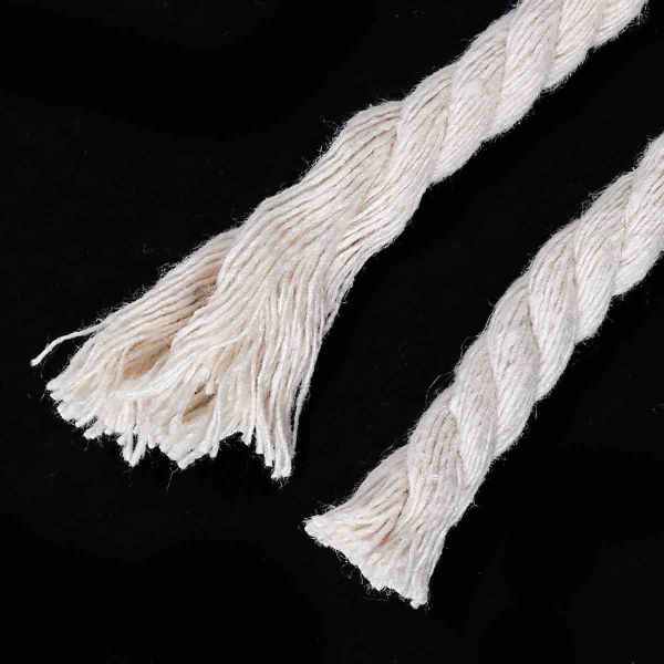 Macrame Cotton Cord, twisted, Natural Off White, 8mm, 10 metres