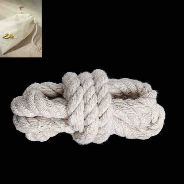 Macrame Cotton Cord, twisted, Natural Off White, 8mm, 10 metres