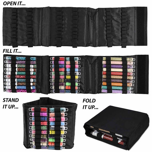 Bead Tube Tower Storage System Mini for round tubes, Beadsmith