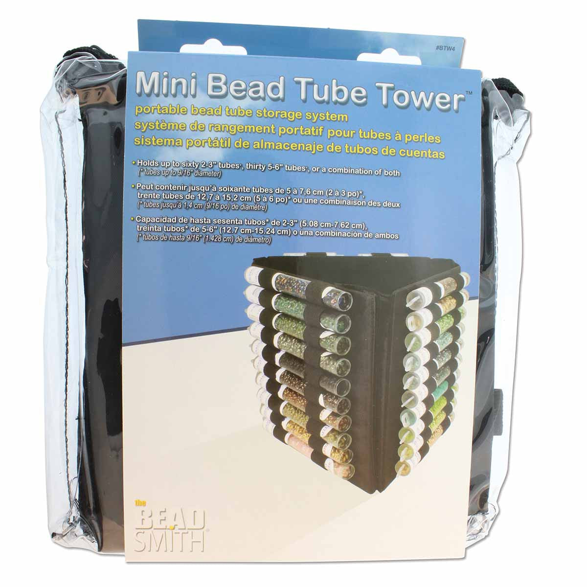 Bead Tube Tower Storage System Mini for round tubes, Beadsmith