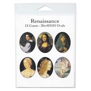 Renaissance 30 x 40mm,  4 x 11 inch collage sheet