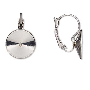 Swarovski Crystal Earrings, Rose, 14mm, 1 pair