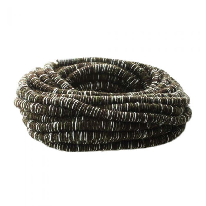 Fibre Wrapped Cord 5mm, Beige and Copper Tones, 5 metres