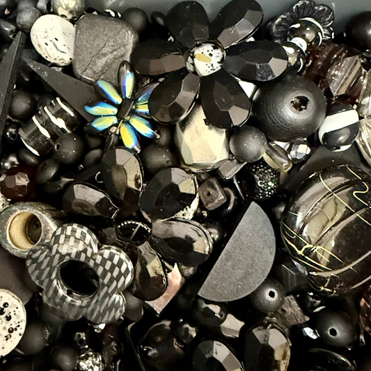 Bead Mix, Midnight, 200 grams Bulk Buy - BEADS ON KELLY STREET