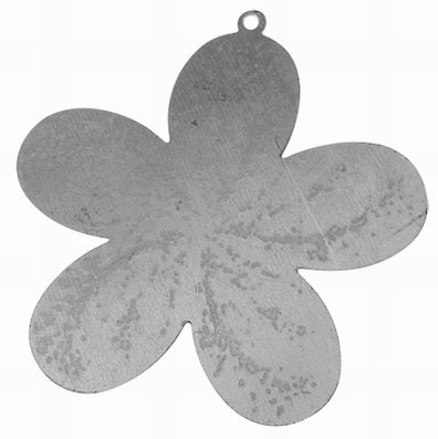 Iron Raw, Flat Flower Pendant, 44 x43mm, 20pcs - great for altered art