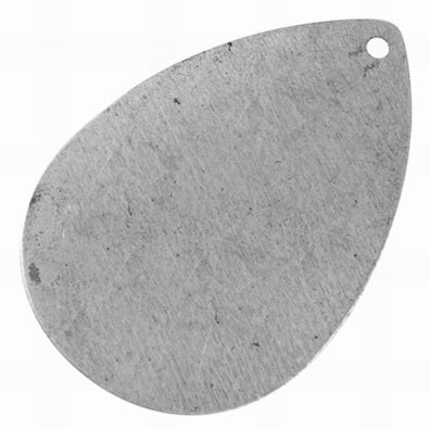 Iron Raw, Tear Drop Pendant, 38 x25mm, 20pcs - great for altered art