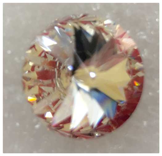 Swarovski Crystal Earrings, Crystal Clear, 14mm, 1 pair