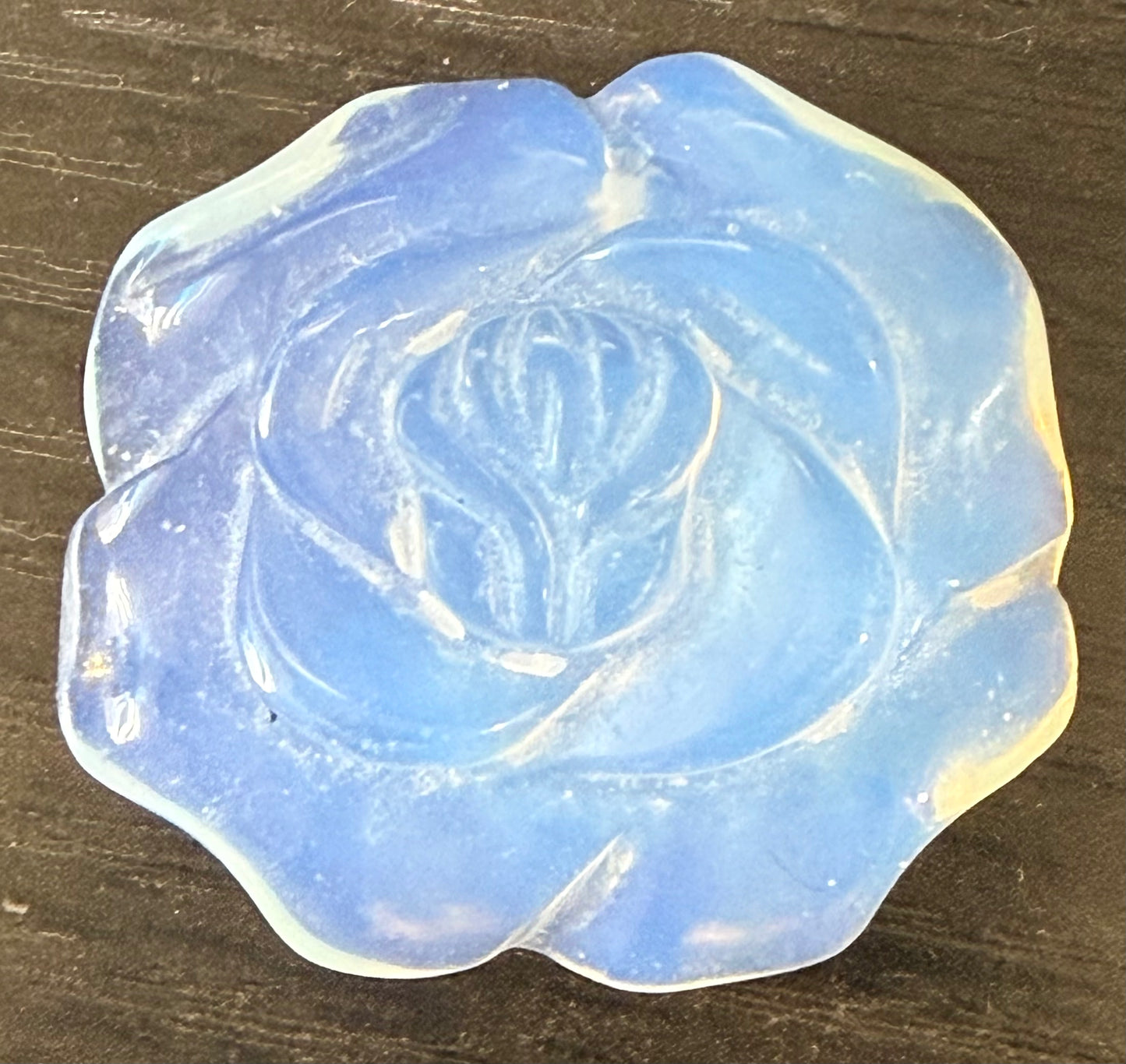 Opalite Flower Pendant – 35x40mm, 1pc Style 2
