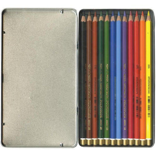 Mondeluz Aquarell Watercolor Pencils 12/Pkg - for Adult Colouring