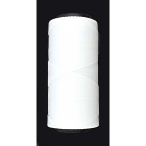 Knot it Waxed Poly Cord 2ply (1mm) - White (extra white) 144 metres - Beadsmith
