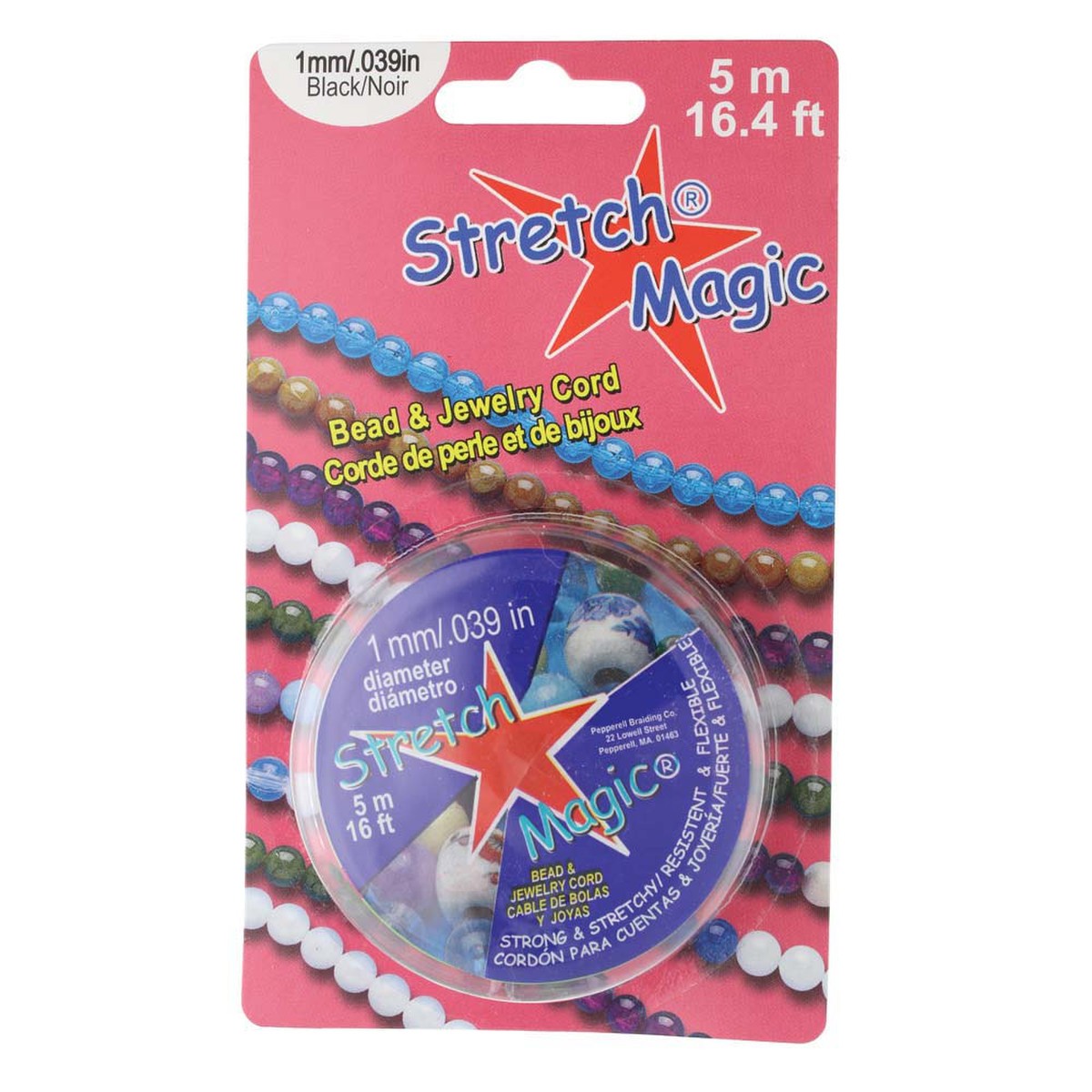 Stretch Magic, Black, 1mm, 5metres "Best Seller"