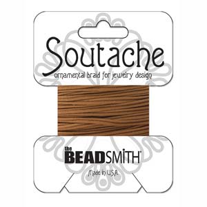 Polyester Soutache Light Brown 3 yards