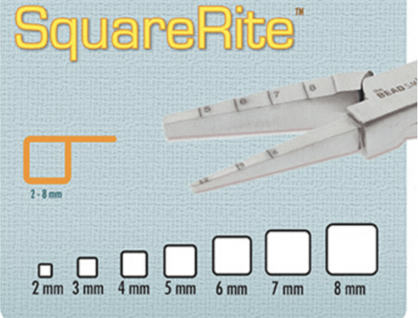 Square Rite Pliers Marked 2-8mm, Square Nose - Beadsmith