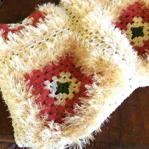 Knee Rug, Crocheted, Handmade, Brand New, 110 x 110cm